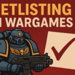 Tabletop wargaming miniatures in battle with dice and terrain, representing netlisting debates.